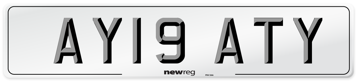 AY19 ATY Number Plate from New Reg